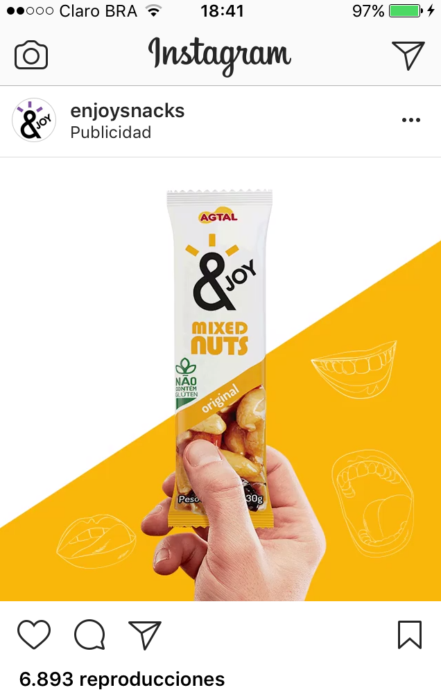 Ejemplo de publicidad en Instagram