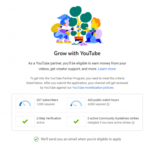 Google AdSense - Grow with YouTube