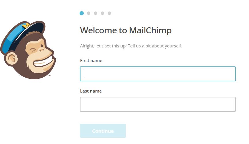 MailChimp- bienvenido 