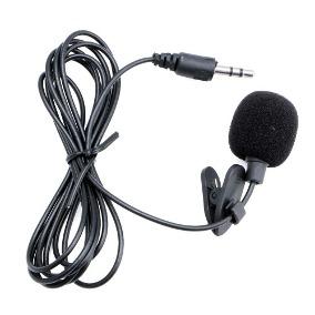 produção de vídeos - imagem de um microfone de lapela