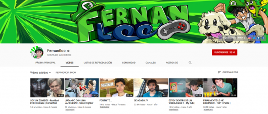 youtubers famosos canal de Fernanfloo