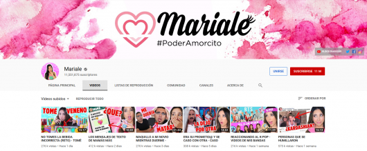 youtubers famosos canald e Mariale