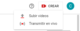 Crear un canal en YouTube - Imagen de la pantalla indicando cómo subir vídeos.