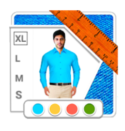 في الصورة تطبيق outfit color لاختيار ألوان ملابس الرجال