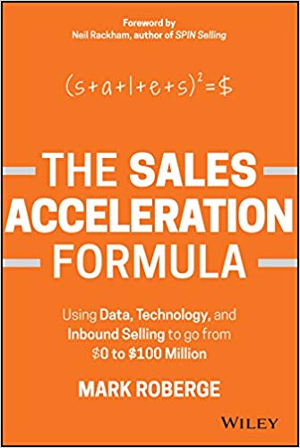 Livros de vendas: capa do livro Sales Acceleration Formula, de Marc Roberge