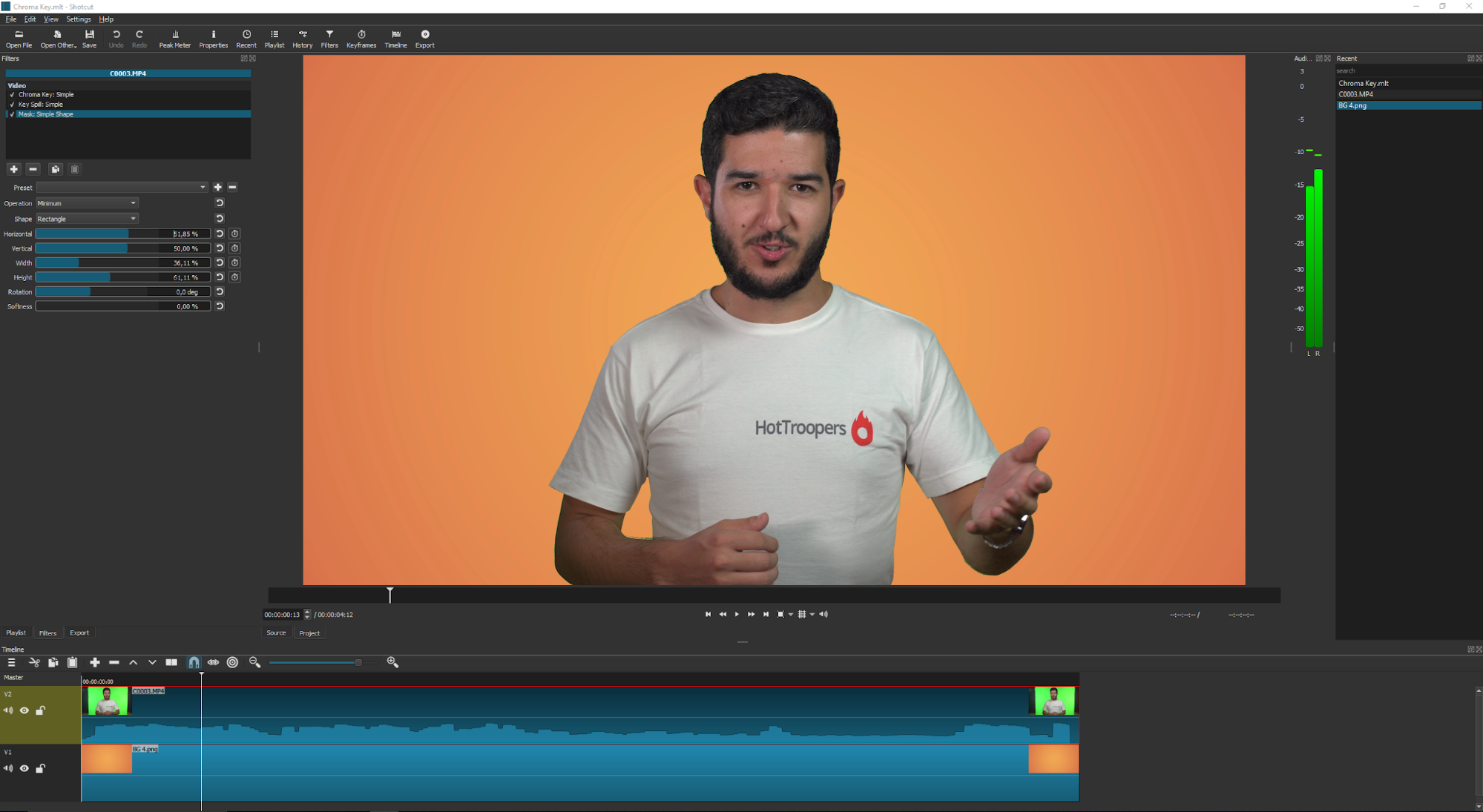 Chroma key for videos and live streams: how it works