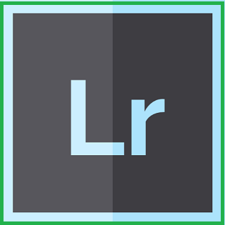 في الصورة حرف L و r باللغة الانجليزية، ترمز إلى شعار البرنامج Lightroom - برامج مجموعة adobe