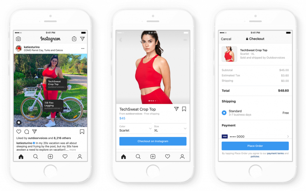 Facebook innovations - Instagram as a sales and donation platform