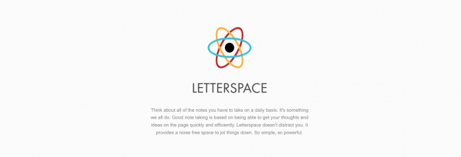 imagen del sitio web de Letterspace