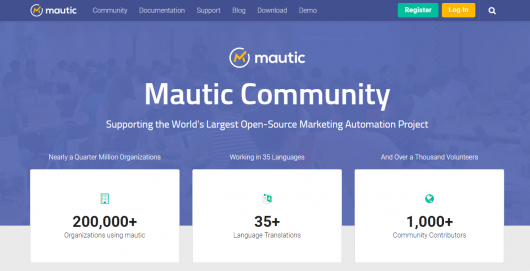  Mautic website