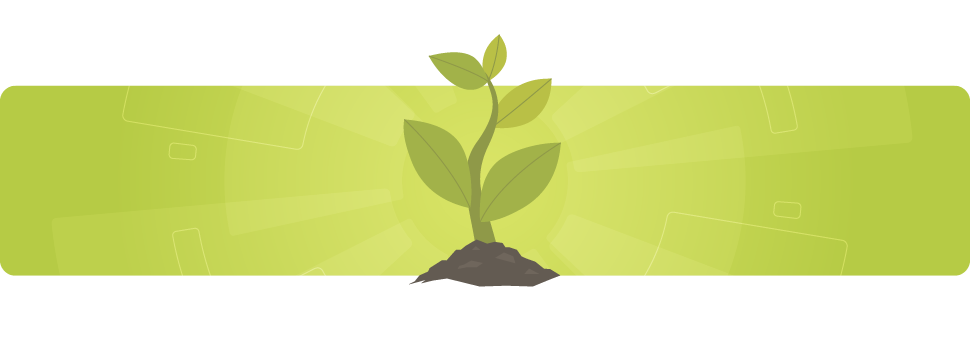 Green marketing: a plant growing