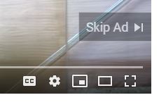 the image shows the skip ad button