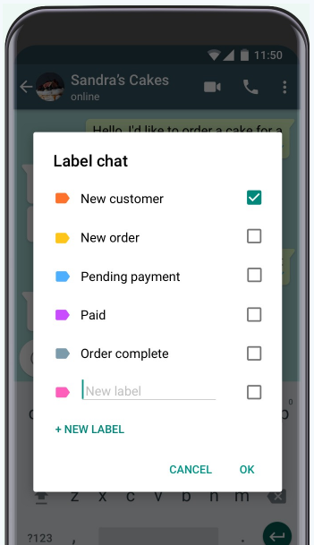 Whatsapp Business Labels