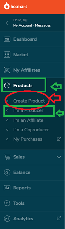 كان الزر "Create Product"