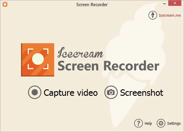 Imagen de un grabador de video muy importante en la industria Icecream Screen Recorder.