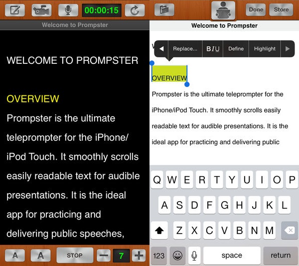 teleprompter - prompster