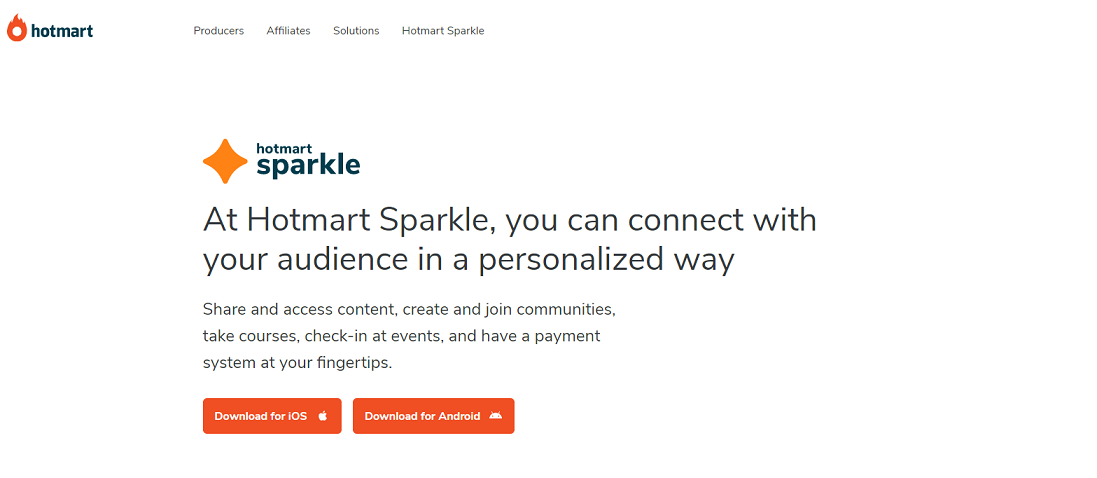 تطبيق Hotmart Sparkle 