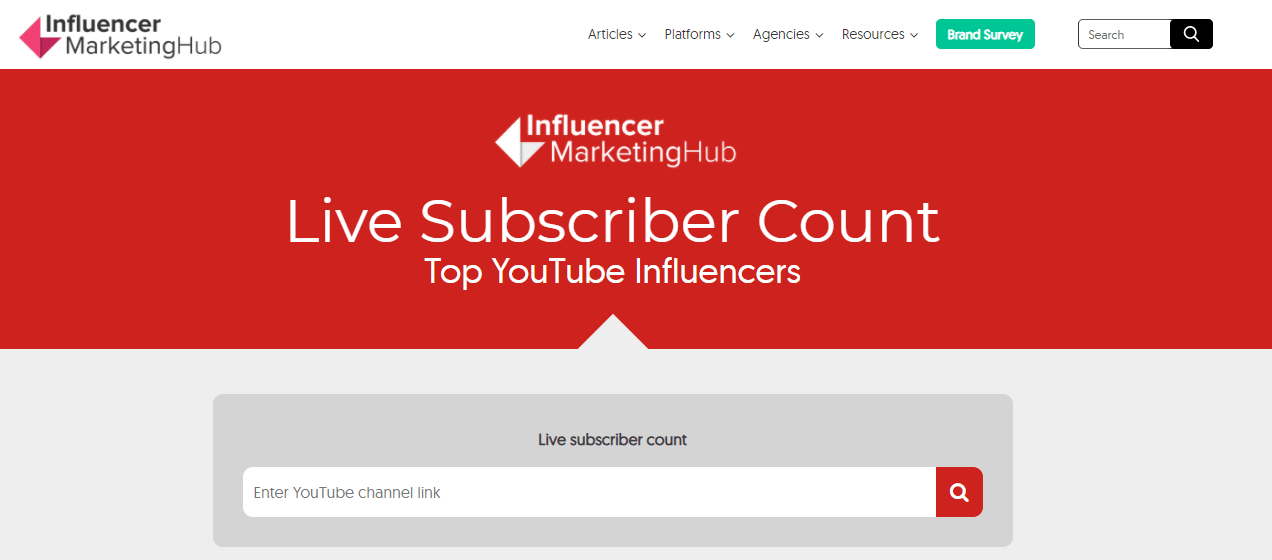 MarketingHub YouTube Subscriber Counter