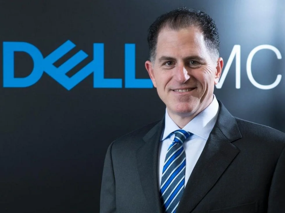 Foto de Michael Dell, emprendedor famoso por iniciar la marca Dell.