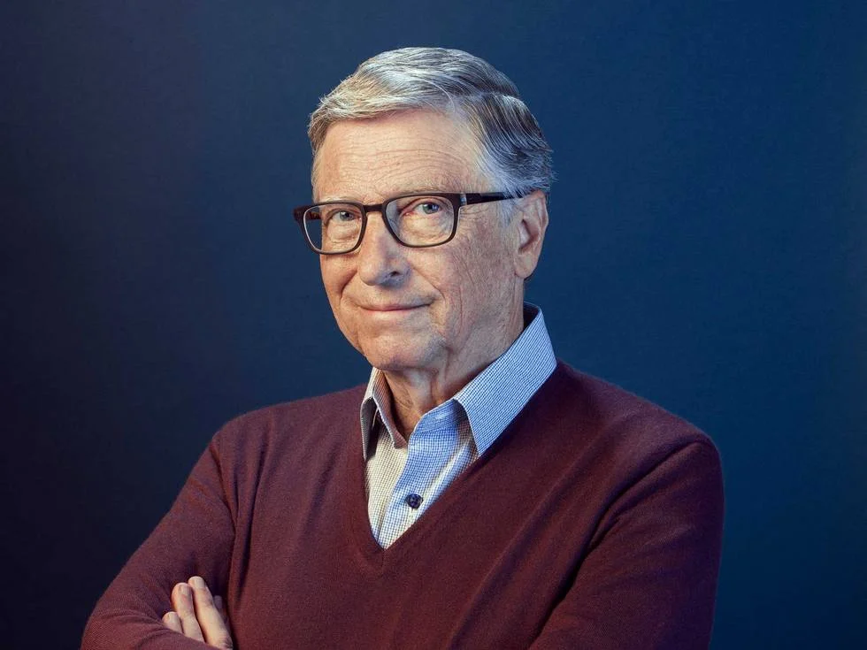 Foto de uno de los emprendedores más famosos del mundo actual, Bill Gates.