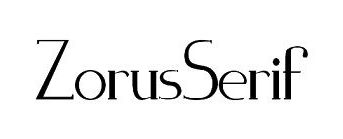Tipos de letras para logos: Zorus Serif
