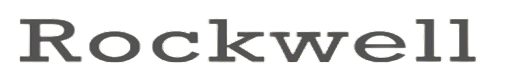 Tipos de letras para logos vintage: Rockwell