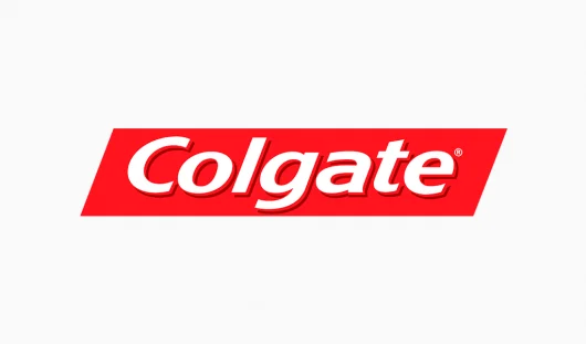 Imagen del logo de Colgate una empresa con una cartera de productos muy grande.