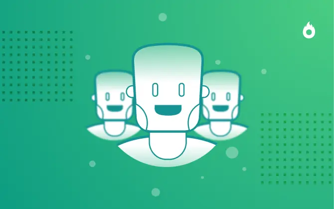 Illustration of three smiling characters representing relationship marketing
